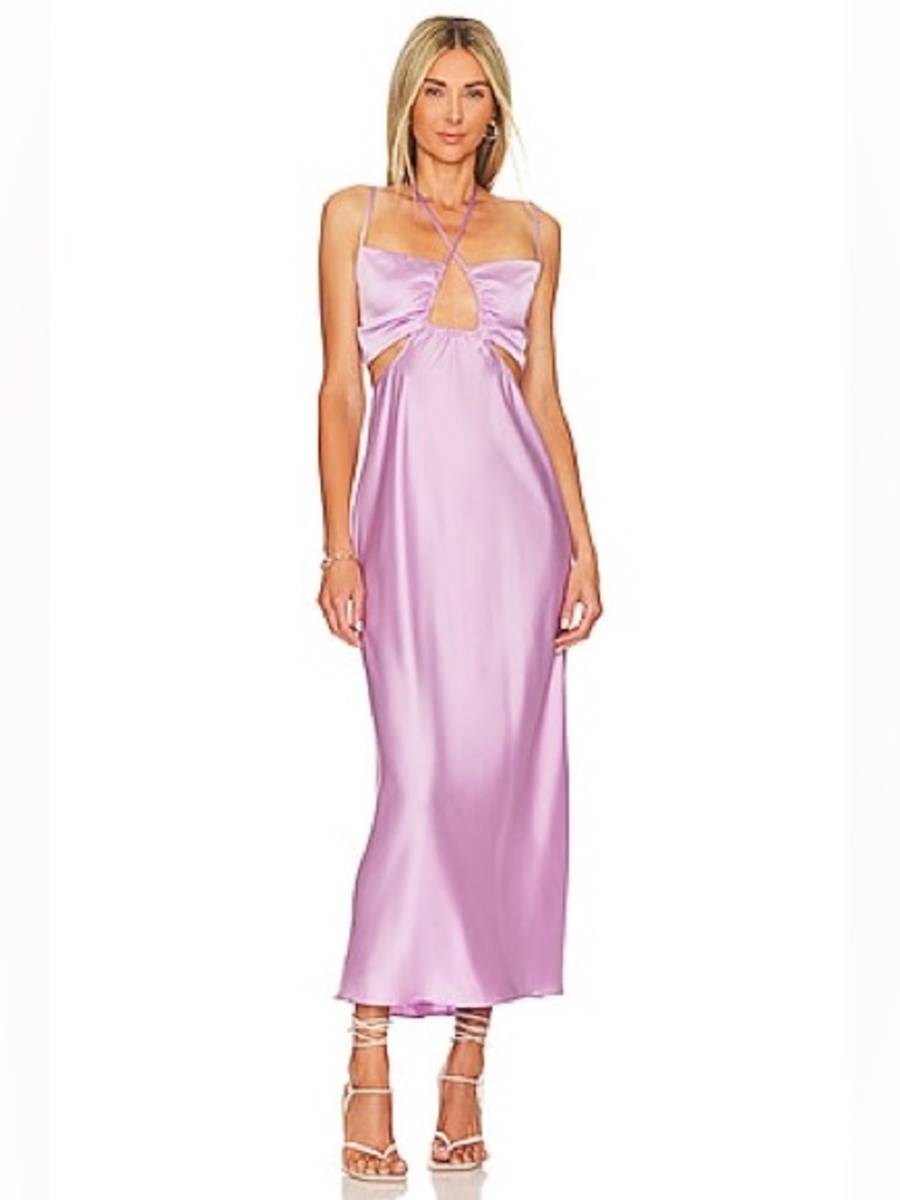 SHOW ME YOUR MUMU | Codie Cut Out Dress in Lilac XS